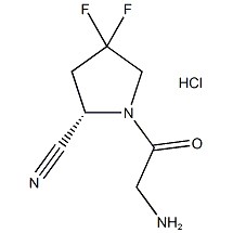 (S)-1-(2-Aminoasetil)-4,4-diftoropirrolidin-2-karbonitril Trifloroatsetat CAS raqami:1448440-51-4